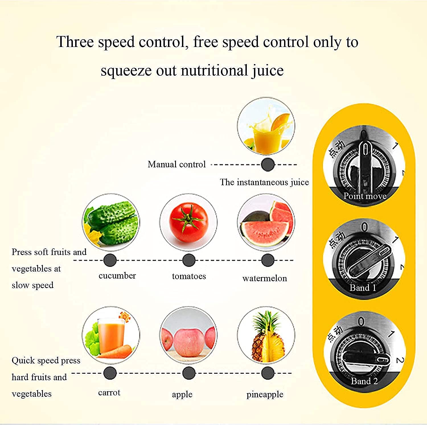 Macchine per spremitura, Macchina per spremitura, Macchina centrifuga per spremitura, per Frutta e Verdura Intera Facile da Pulire
