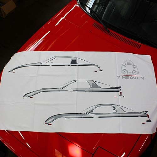 Rotary13B1 7Heaven RX-7 FB FC FD - Toalla de playa blanca