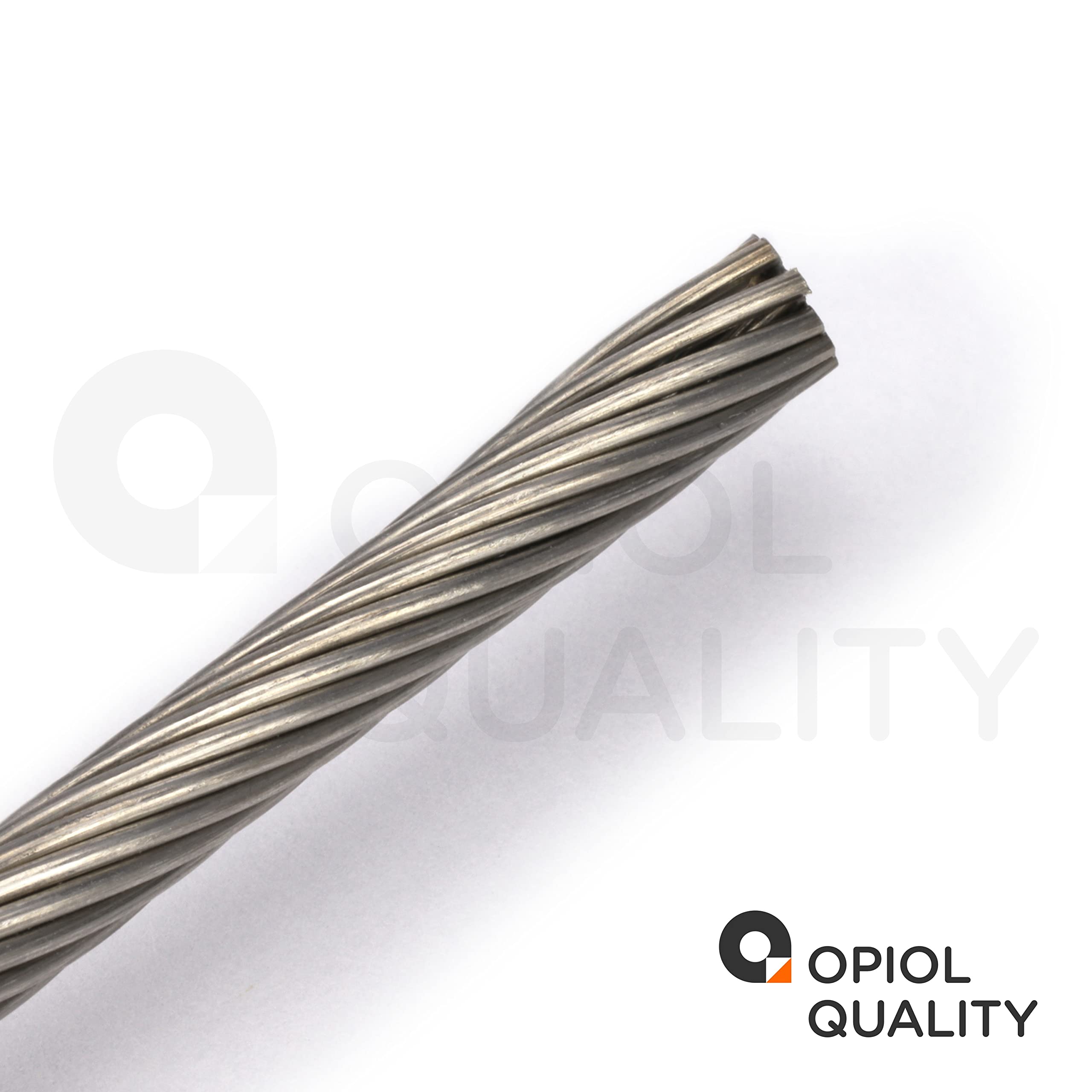 2,0 mm Drahtseil 1x19 hart, Edelstahl A4 (100 Meter) Stahlseil Zubehör Draht Edelstahldrahtseil Geländerseil Hängender Drahtspule Seile Spannseil
