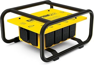 Champion 50A OSHA Compliant Power Distribution Box with GFCI Outlets, RV Adapters & Surge Protection - Model 201174