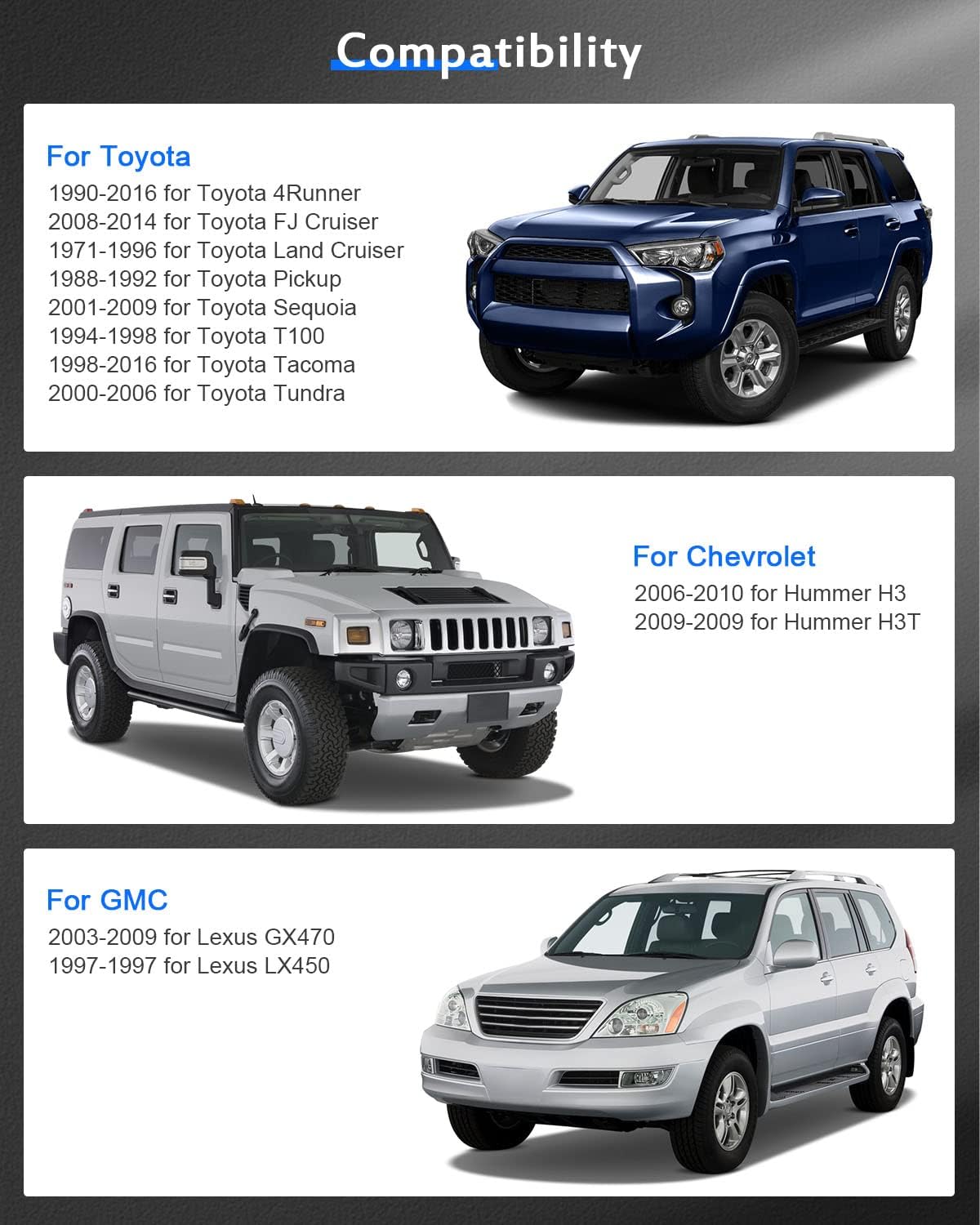 ECCPP 4PCS 1 inch 6x139.7 Wheel Spacers 6x5.5 to 6x5.5 fits for Colorado for Canyon Censor for 4-Runner FJ Cruiser