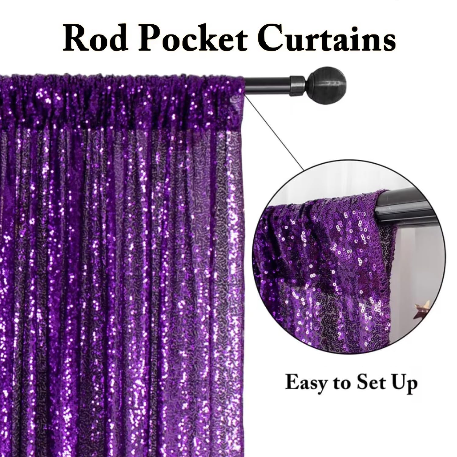Telón de fondo de lentejuelas – Accesorios de estudio fotográfico – Fondo portátil para fotos de escenario de boda – Para fiestas, bailes, bodas, banquetes, Navidad,