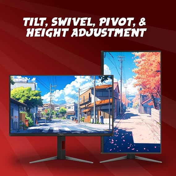 AOC Q27G4ZD 27 QD OLED Gaming Monitor, QHD 2560 x 1440, 240Hz 0.03ms, HDMI 2.0 x2, Display Port x2, G-Sync Compatible, Console Gaming Ready, 3-Year Zero-Bright-Dot