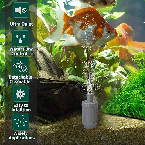 Miniatura 6 de TALFIT Bomba sumergible de 500 GPH, bomba de agua solar, bomba de agua ultra silenciosa con cable de alimentación de 13 pies para acuario, estanque,