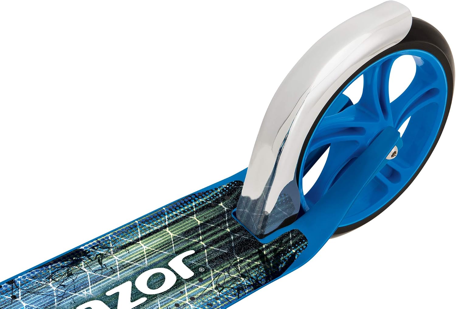 Razor A5 Lux Kick Scooter - Large 8" Wheels, Foldable, Adjustable Handlebars, Lightweight, for Riders up to 220 lbs