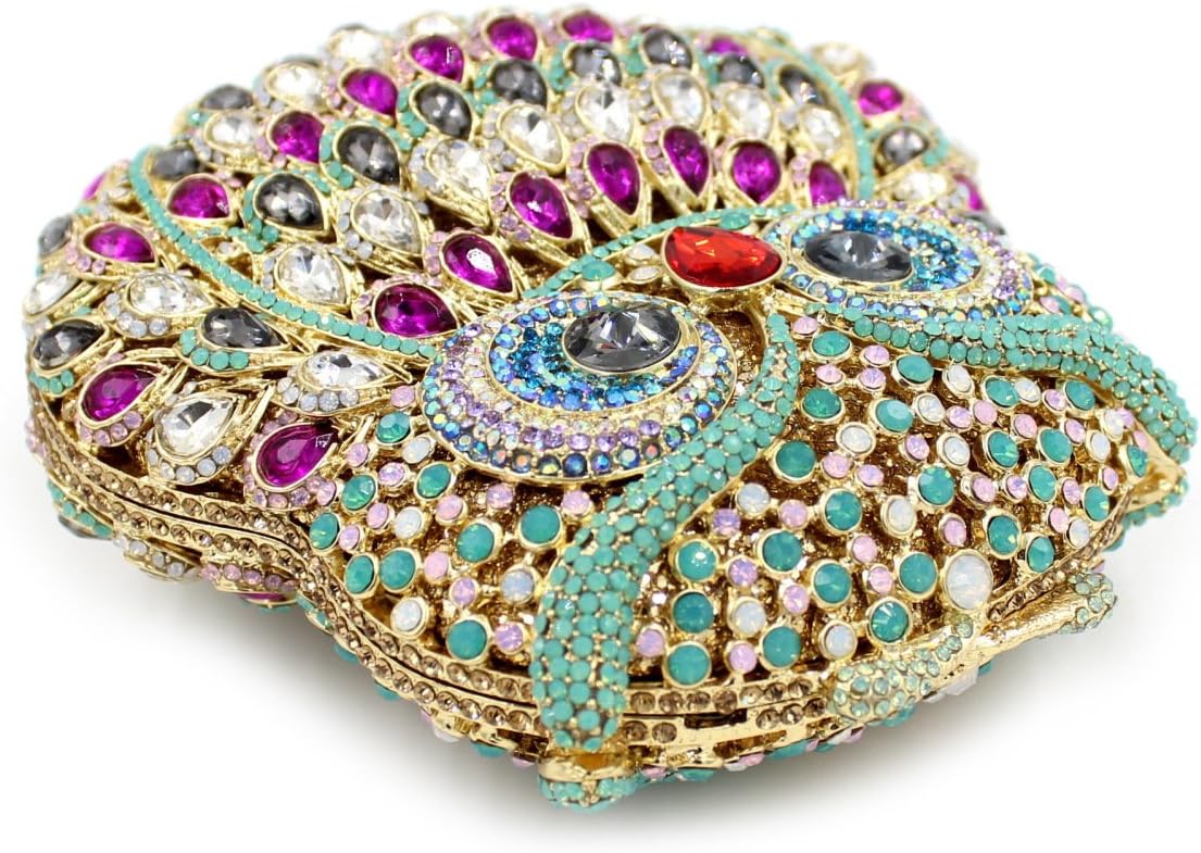 Women's Evening Handbags Luxury Rhinestone Owl Evening Clutches Bags Party Purse