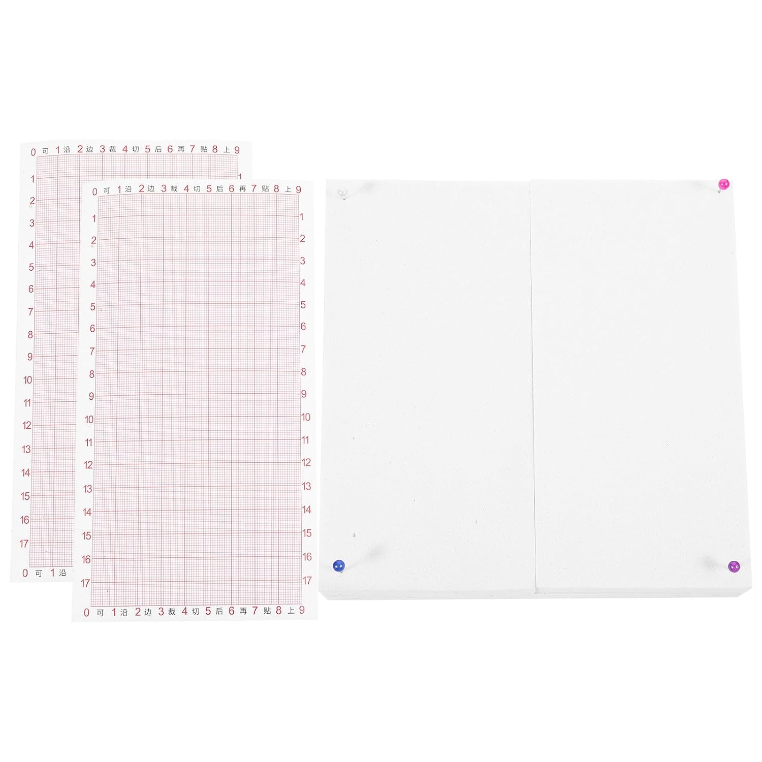 Adjustable Insect Specimen Pinning Board 14x14cm with Coordinate Stickers Butterfly Wings Spreading Tool for Entomology and Science Education
