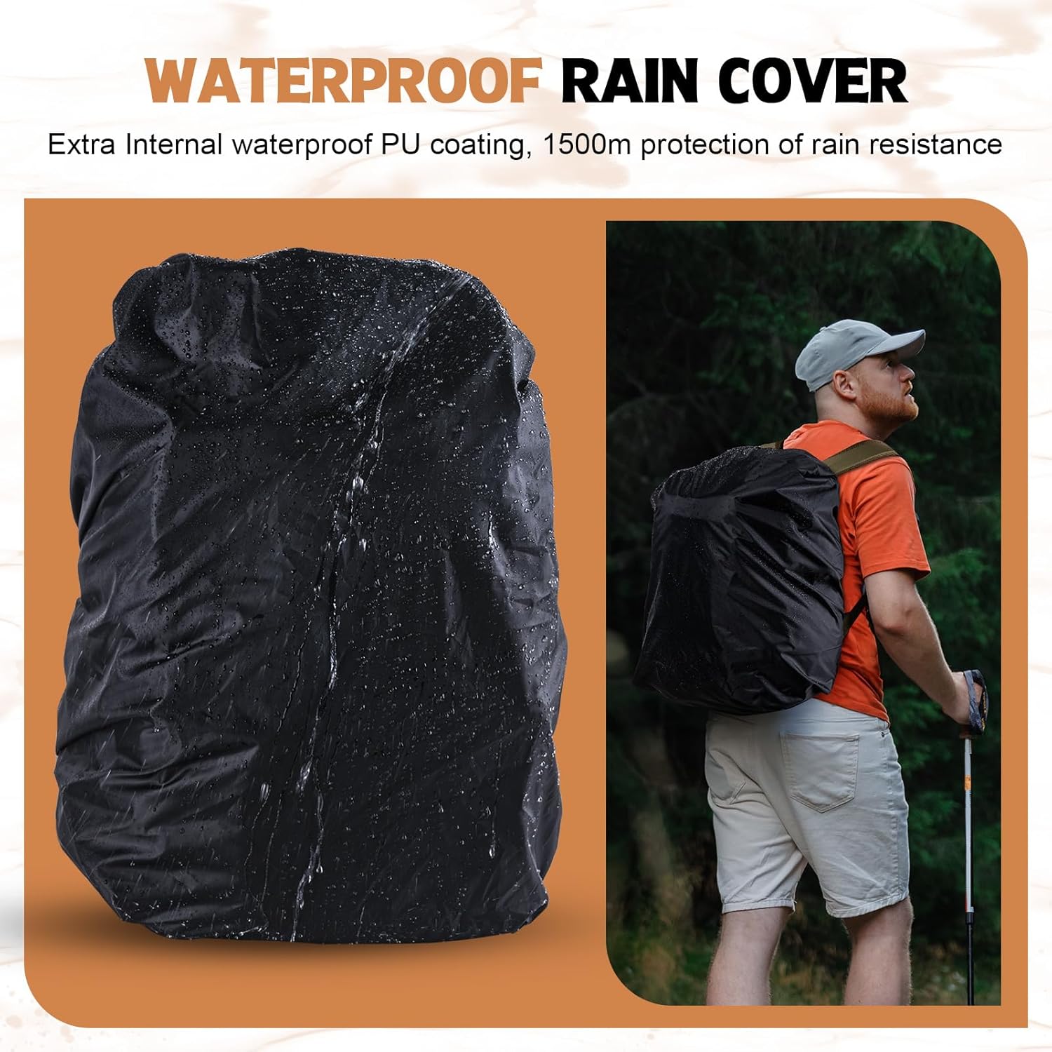 Goture Fishing Backpack with 4 Tackle Boxes, 53L 600D Water-Resistant Tackle Backpack with Cooler,Rod Holders, 8 Lure Pockets, Rain Cover, Large Fishing Bag Storage Gear Tackle Bag for Camping Hiking