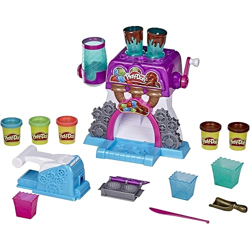 Play-Doh Kitchen Creations Candy Delight Playset for Kids 3 Years and Up with 5 Cans, Non-Toxic