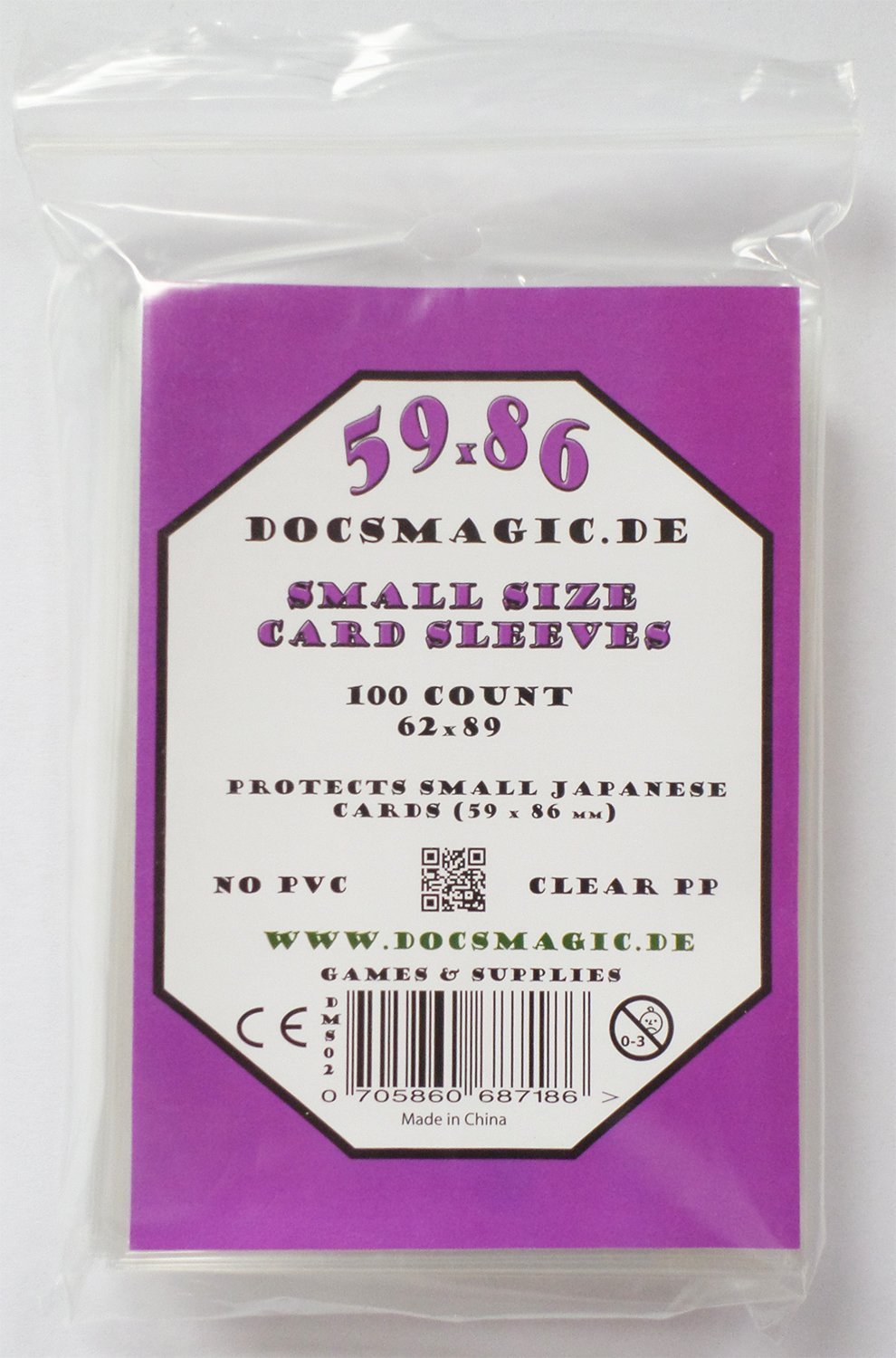 docsmagic.de 1.000 Mini American Board Game Sleeves - 10 Packs - 41 x 63 - Small US - 43 x 65 - 5