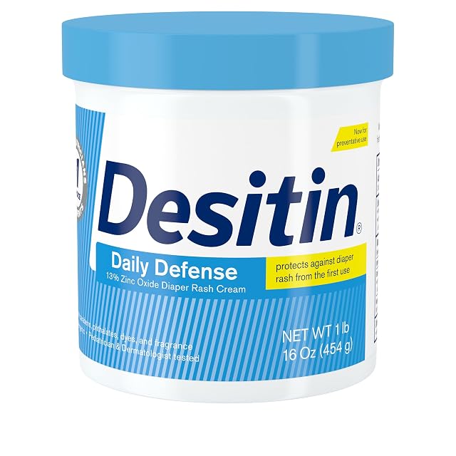 Desitin Daily Defense Baby Diaper Rash Cream with 13 Zinc Oxide Barrier Cream to Treat Relieve Prevent Diaper