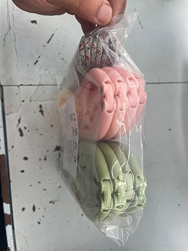 Miniatura 11 de Xiacibdu - 16 perchas de plástico plegables coloridas con 1 tendedero, estante portátil de secado de ropa de viaje para la escuela en casa