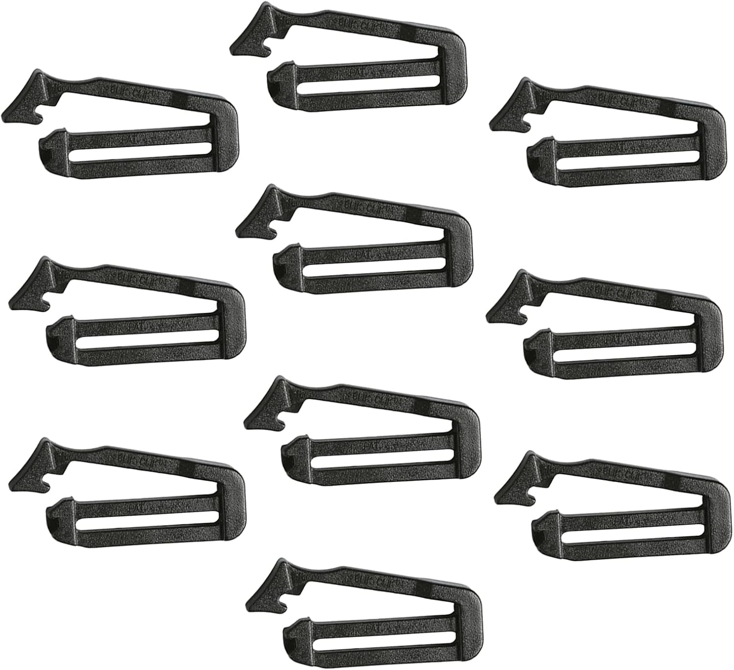 10Pcs Webbing Clip Buckle 1 Inch Molle Webbing Connecting Clips Strap Buckle Triglide slides Backpack Clip