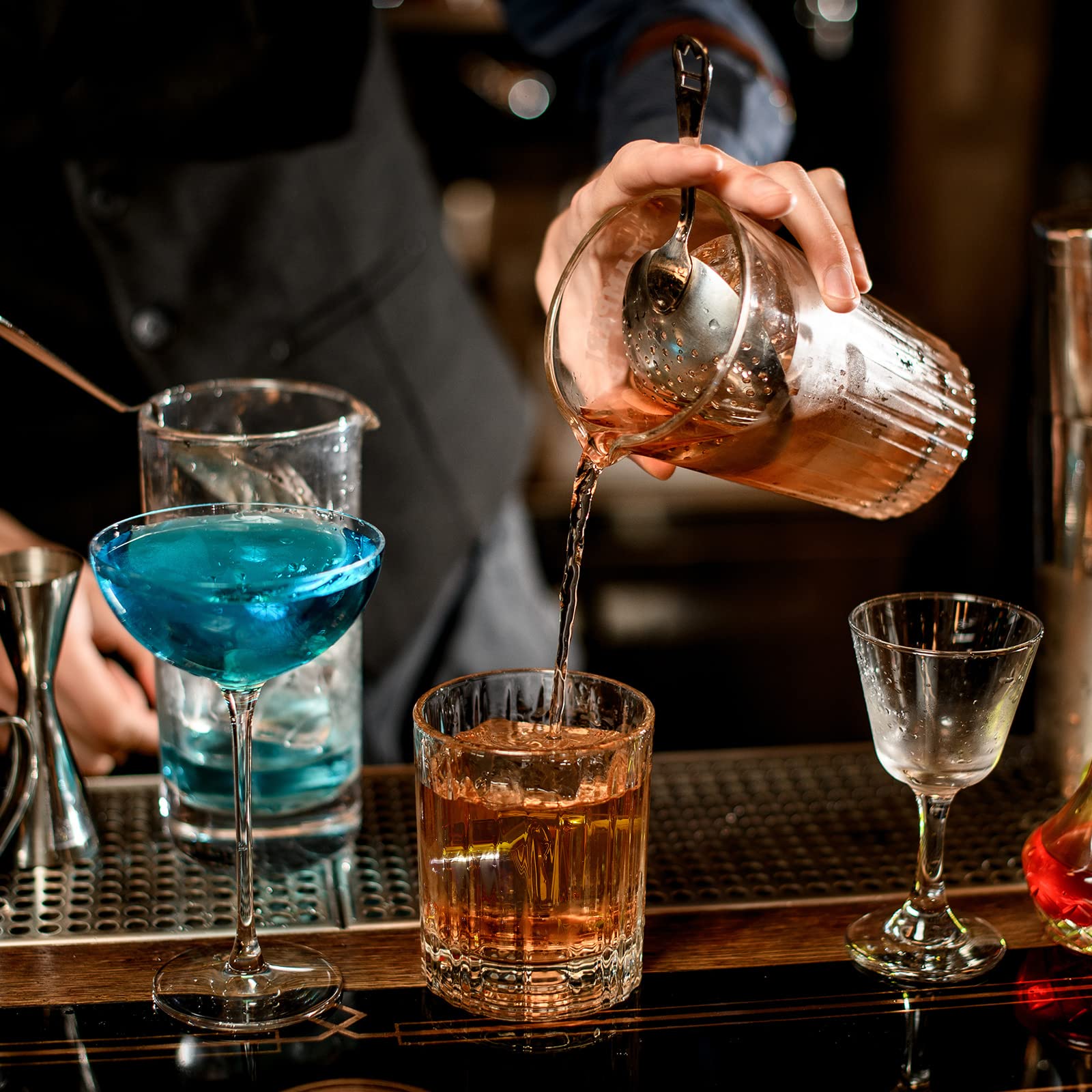 Yexiya 60 cubos de hielo de acero inoxidable con pinzas de hielo, cubos de whisky, herramientas de metal para whisky, piedras de hielo reutilizables para bebidas, enfriar whisky, vodka, licores, vino,
