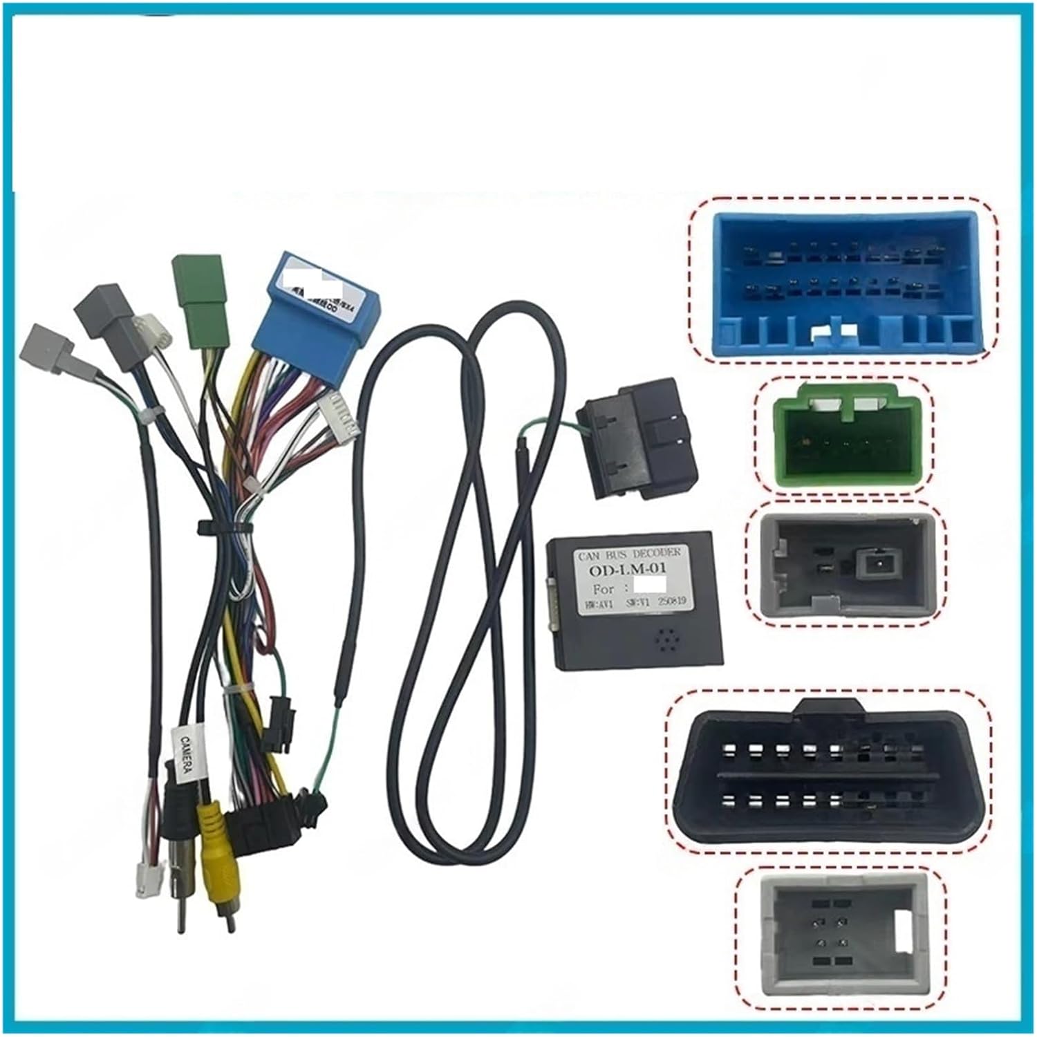 Car 16pin Wiring Harness Adapter Box Decoder Android Radio Power Cable Compatible With Suzuki SX4 IGNIS SWIFT Baleno Dzire(Cable Canbus)