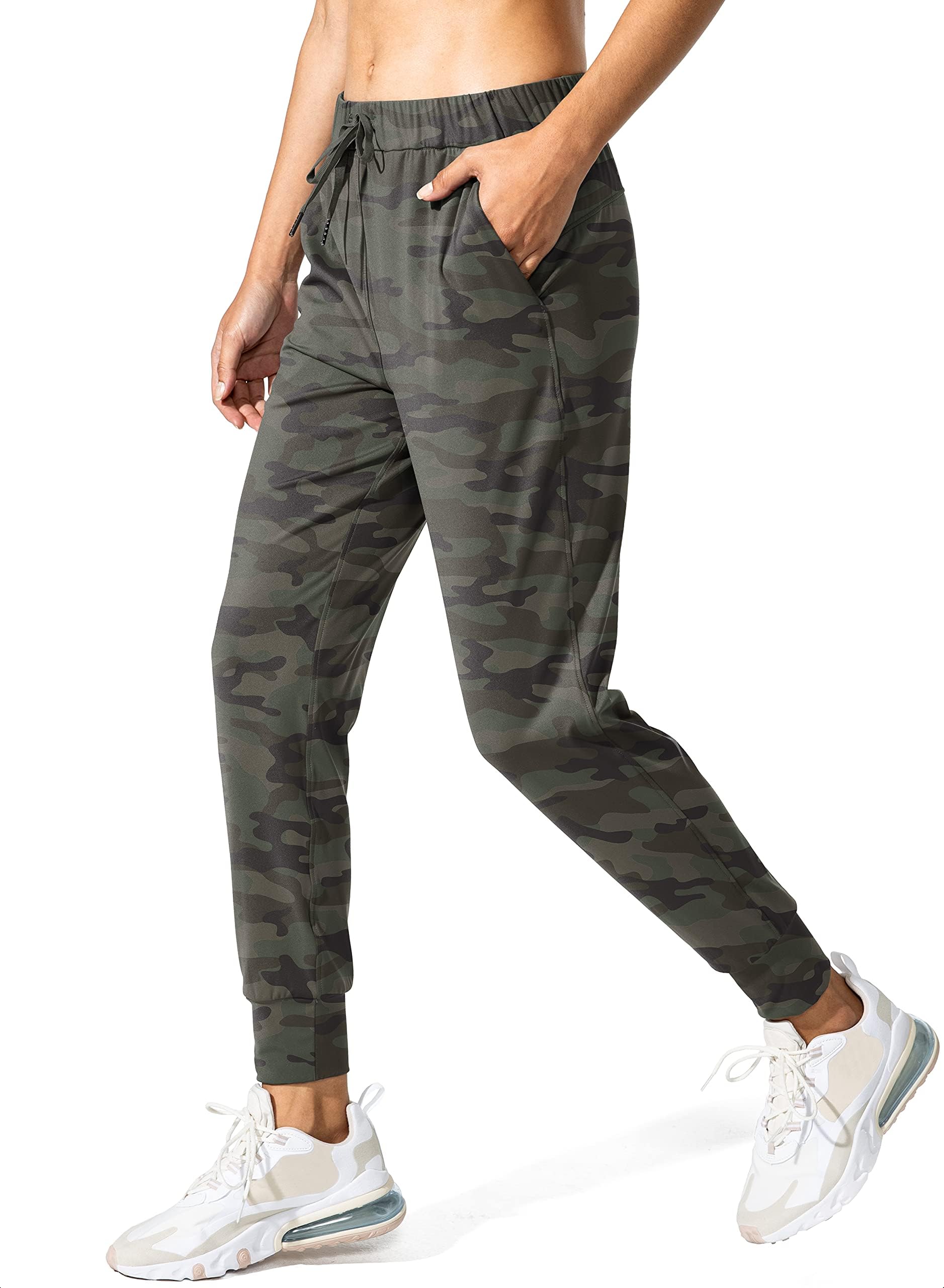 SANTINYWomen's Joggers Pants Pockets Drawstring Running Sweatpants for Women Lounge Workout Jogging