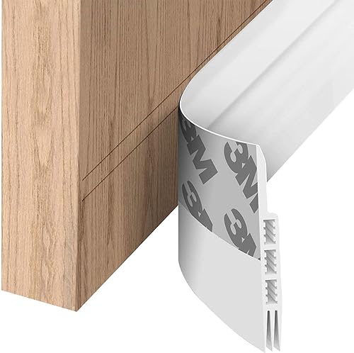 Tira de sellado inferior para puerta, adhesivo para debajo de la puerta, tapón de silicona para debajo de la puerta, tapón de corrientes de aire,
