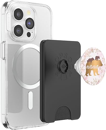 Miniatura 8 de Mama Bear 2 Cubs - Accesorio para teléfono celular para mujer, regalo para el día de la madre, PopSockets MagSafe PopGrip para iPhone