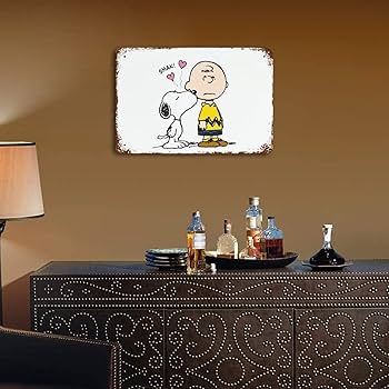 Amazon.co.jp: ブリキ看板 レトロ看板 ピーナッツ スヌーピー