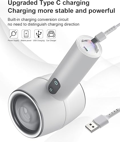 Miniatura 6 de Masturbador masculino automático, 6 modos de empuje, juguete sexual masculino de extremo abierto, juguete sexual masculino de bolsillo, entrenador