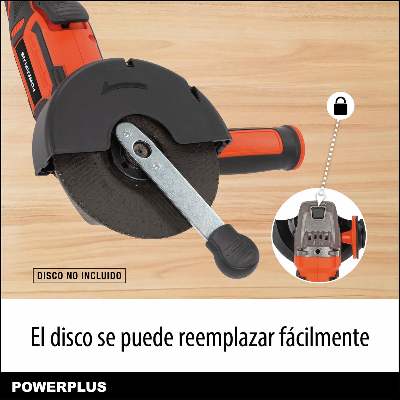 Powerplus Amoladora angular sin escobillas POWDP35160-20V Ø 125 mm, sin batería y cargador