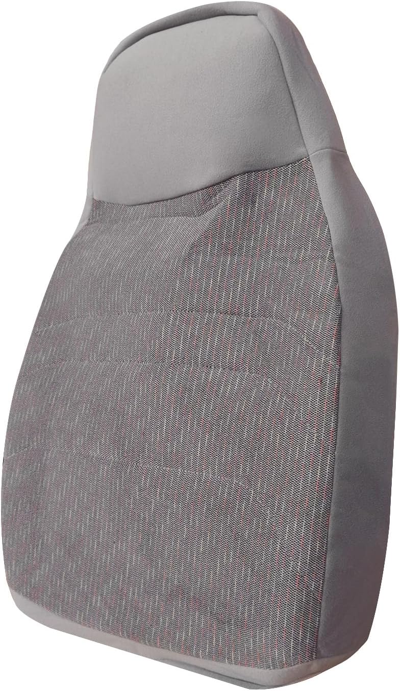 Passenger Side Top Lean Back Cloth Seat Cover Replacement Gray Fits for Ford F250 F350 F450 F550 XLT 1994-1997