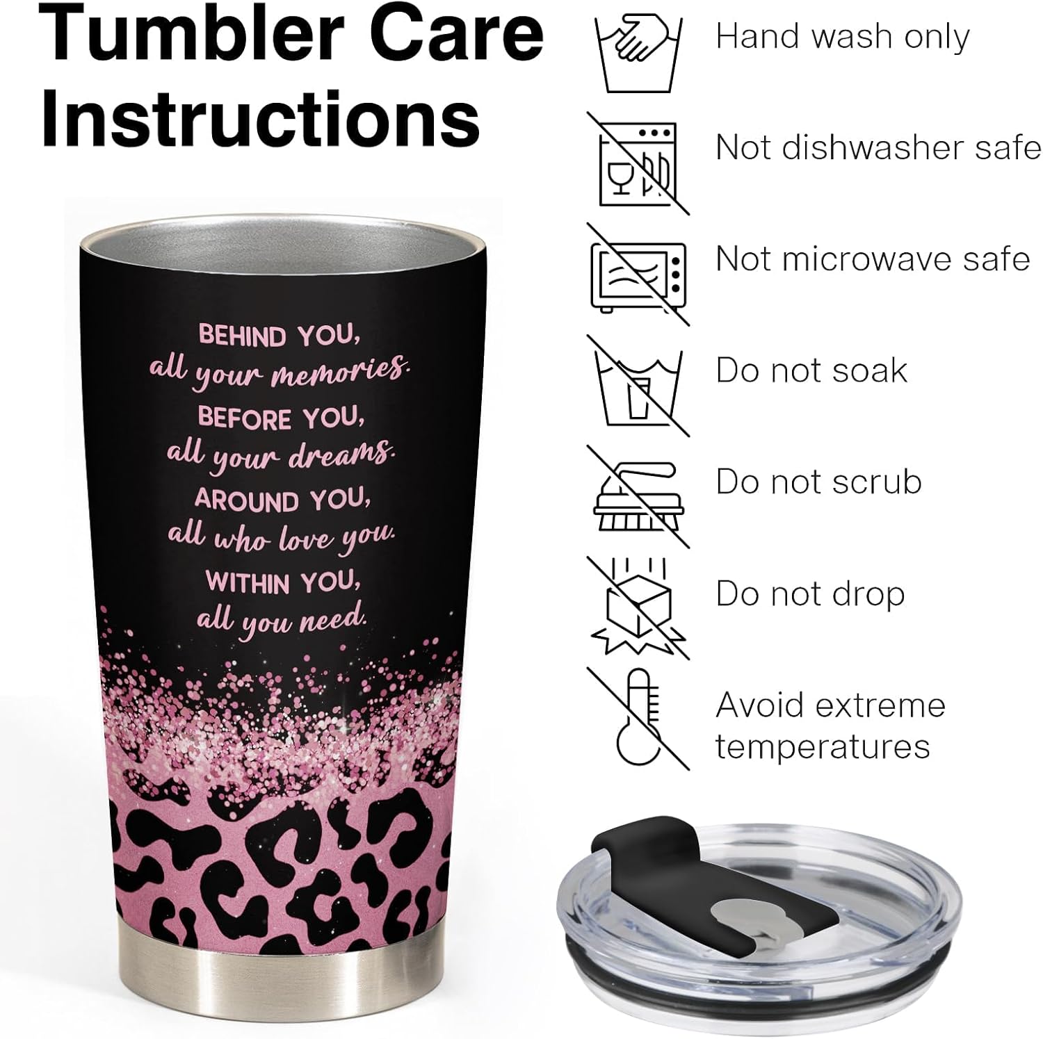 40th Birthday Gifts Women, 40 and Fabulous Tumbler, 40 Year Old Birthday Gifts for Women, 40th Birthday Gift ideas for Mom Friend Sister Wife, Leopard Travel mug 20oz - Image 8