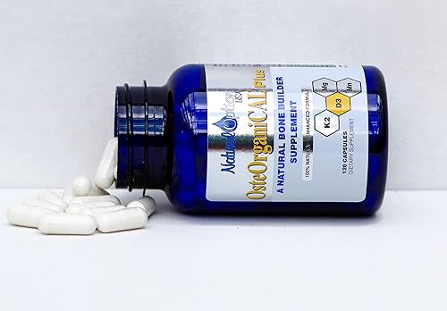 Miniatura 4 de Osteorganical Plus - Base vegetal orgánica de suplemento de calcio con vitamina D3, k2, glicinato de magnesio y manganeso (360 unidades) Paquete de