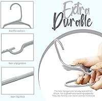 Vista 4 de Utopia Home Paquete de 20 perchas para niños, perchas de plástico de 11.5 pulgadas para armario, perchas para ropa y colgador infantil para armario