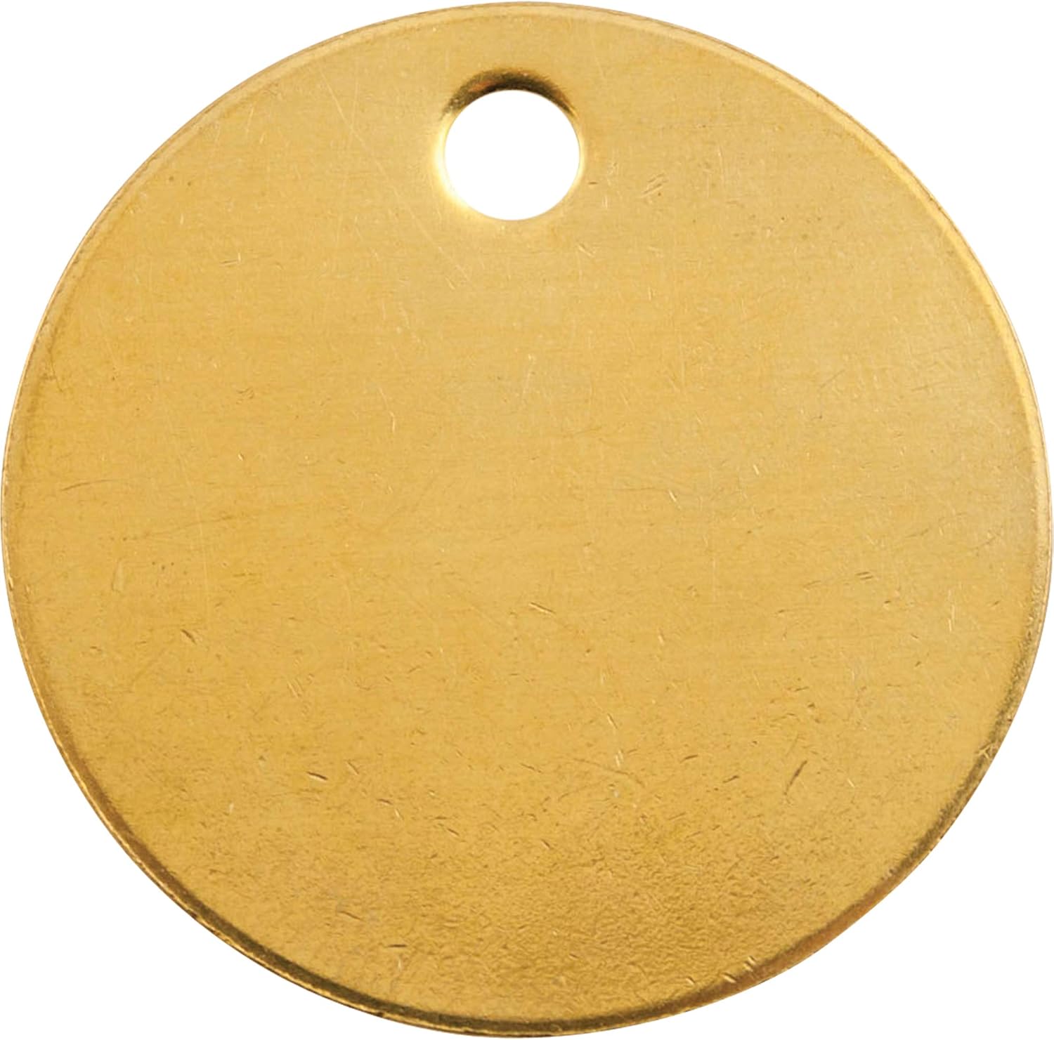 Tag-1-1/4" Round Brass 100pk