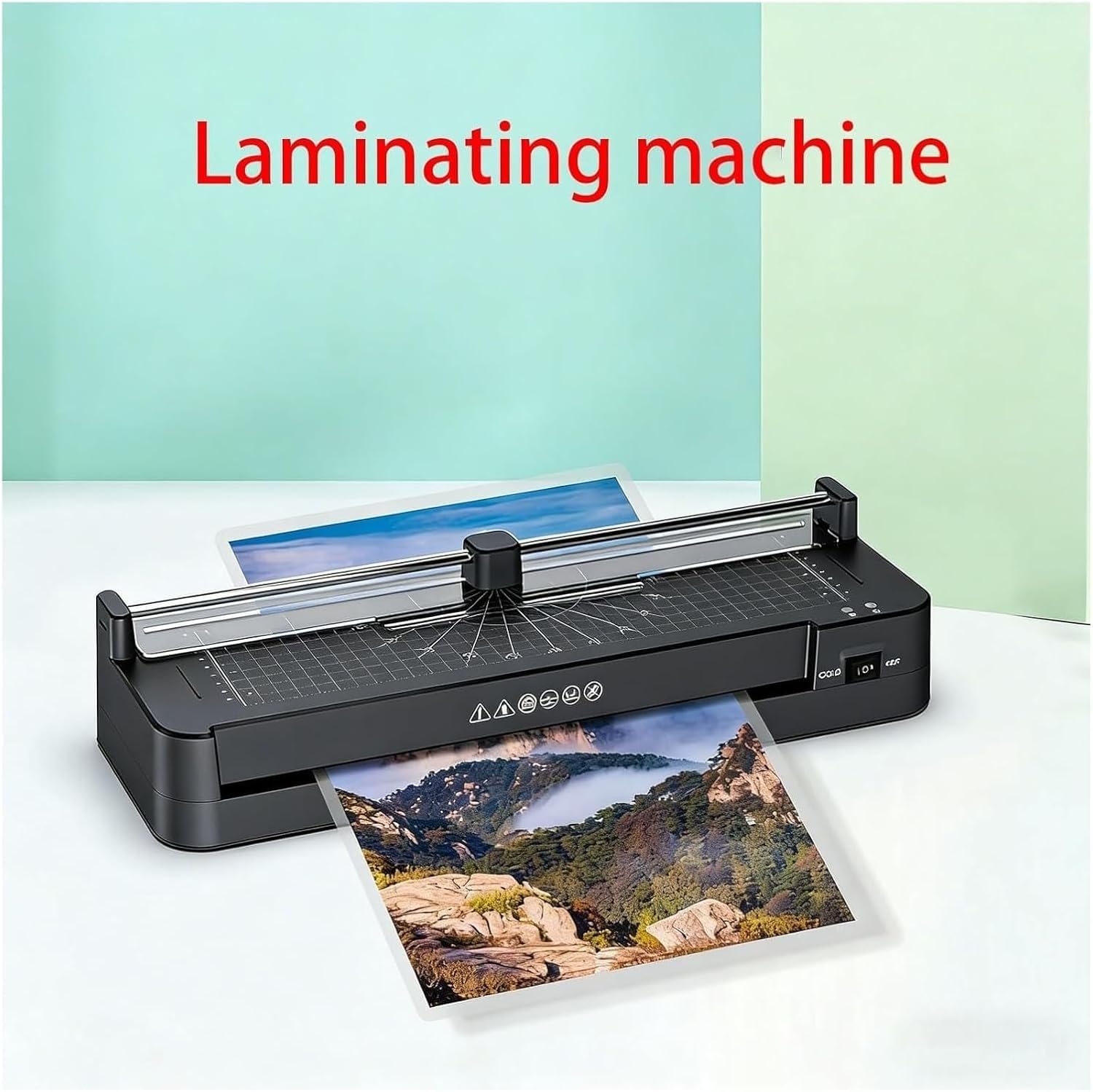 Plastificatrice A3/A4, Plastificatrice fotografica, Laminazione termica e a freddo con preriscaldamento rapido, Rilascio anti-inceppamento ABS Never-Jam, Portatile per Home Office School