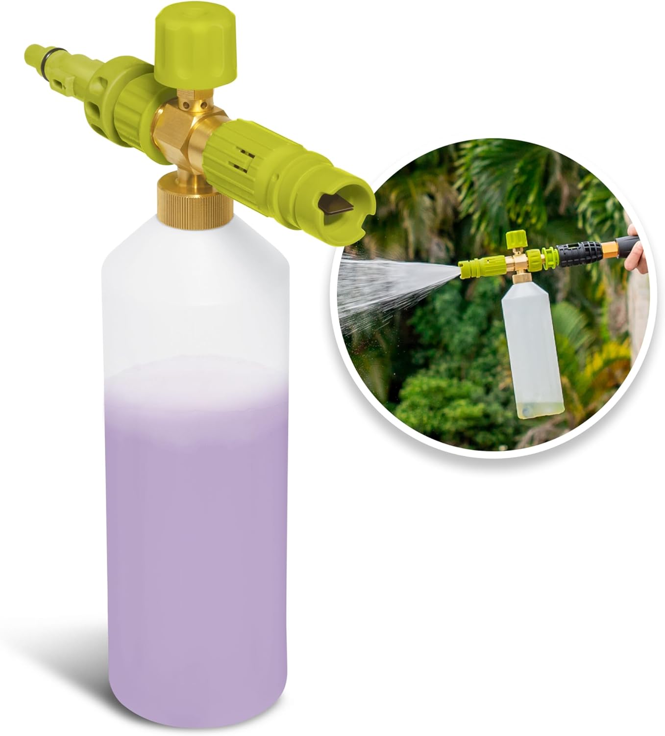 Sun Joe SPX-FC34 34-Ounce Snow-Foam Cannon for SPX Series Electric Pressure Washers, Includes Transfer Adapter