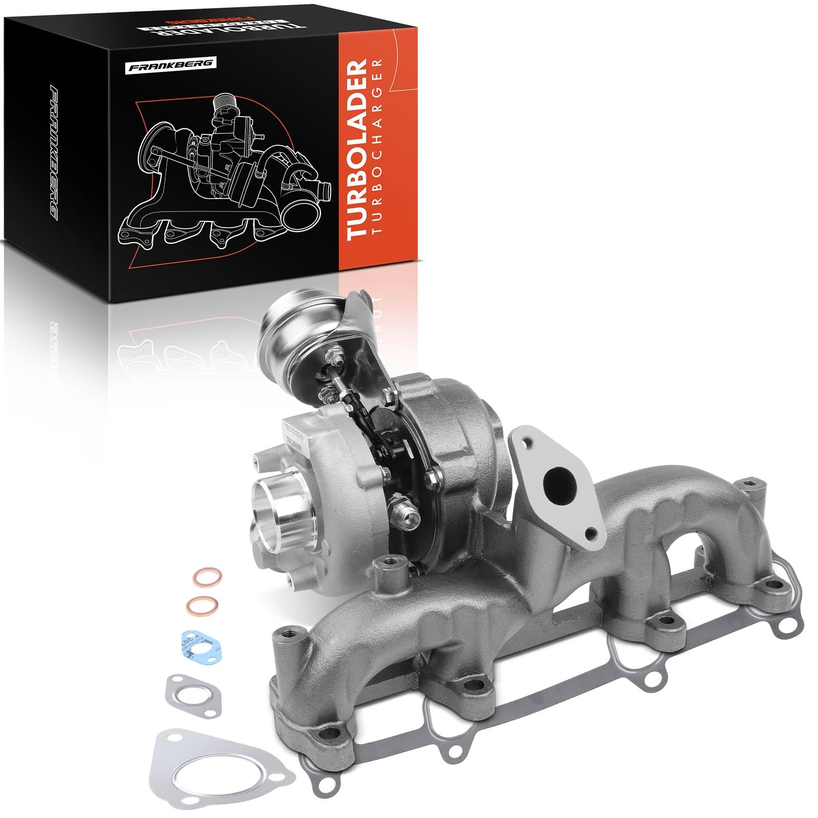 Frankberg Turbolader Abgasturbolader Kompatibel mit Golf IV 1J1 1J5 A3 8L1 Octavia I 1U2 1U5 Leon 1M1 Bora 1J2 1J6 Sharan 7M6 7M8 7M9 Alhambra 7V8 7V9 038253019NV500