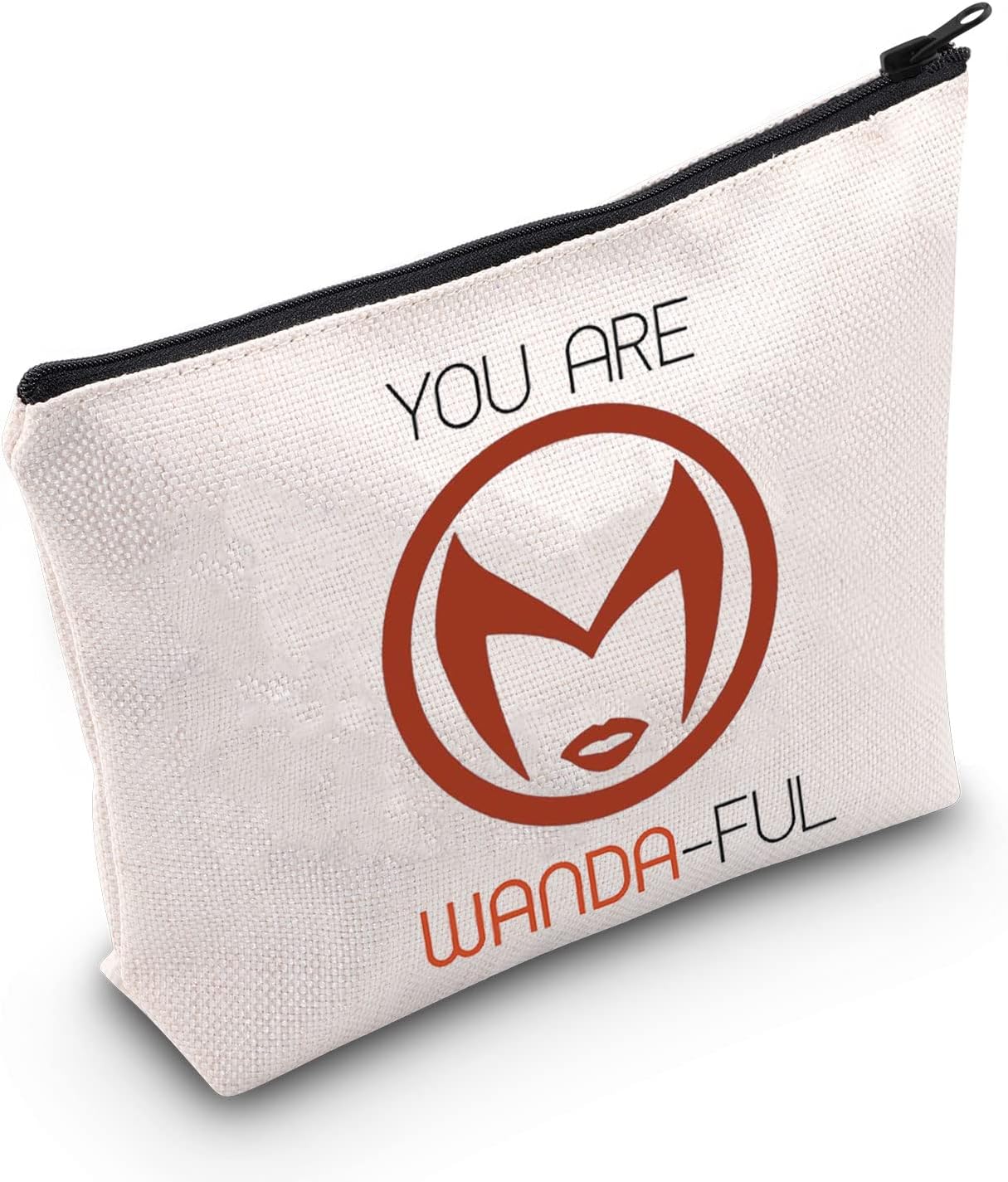 POFULLTV Show Inspired Gift Wanda & Vision You Are Wanda-ful Cosmetics Bag for Best Friend Wife Women (YOU ARE WANDA bag)