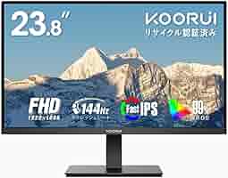 Amazon.co.jp: KOORUI モニター 24インチ 144Hz フルHD