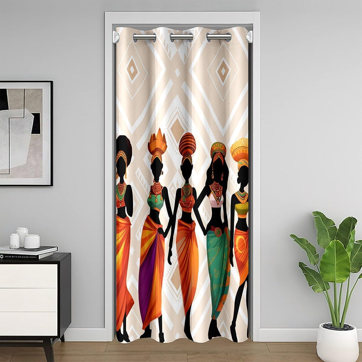 Coastal Beach Ocean Door Curtain Doorway Privacy Starfish Seashell Conch Darkening Blackout Curtain room Tropical Nature Decor Closet Door Cover Curtain Nautical Sea Creatures 34x80 Inch 1 Panel