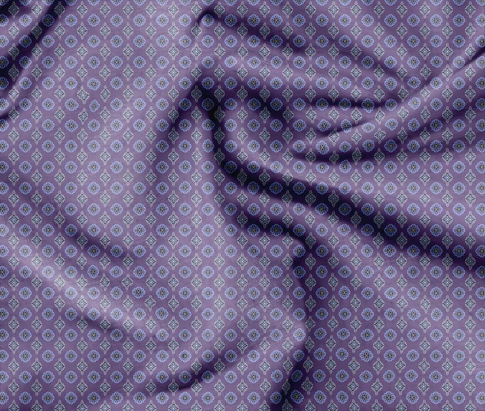 Soimoi Heavyweight Cotton Poplin Fabric Material, Purple - Block Printed - 42" Inch Width, Natural Cotton Material For Quilt Making, Dresses, Skirts, Pajamas, Pillowcases, Tablecloths, Kurtis, 1 Meter-image-28