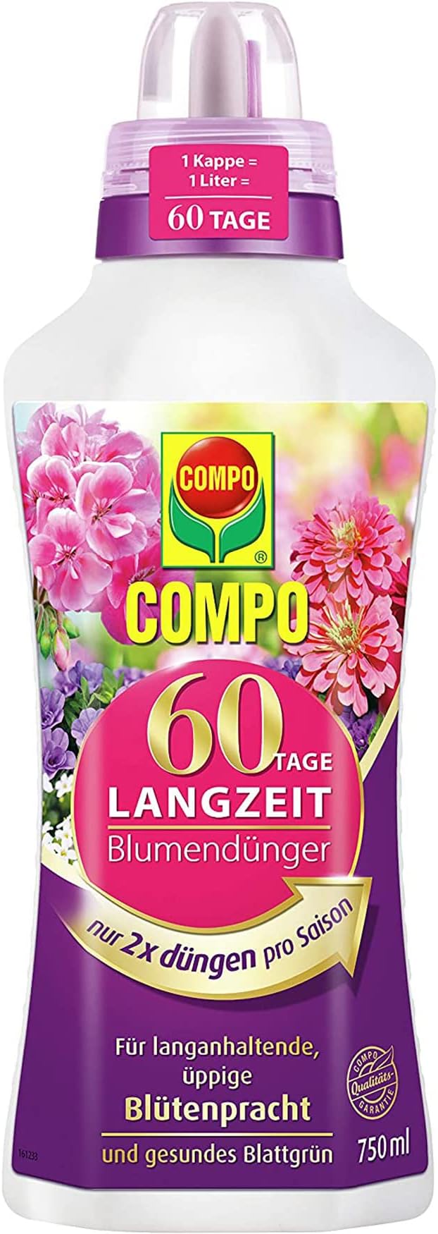 COMPO 60 Tage Langzeit Blumendünger für alle Zimmerpflanzen, Balkon