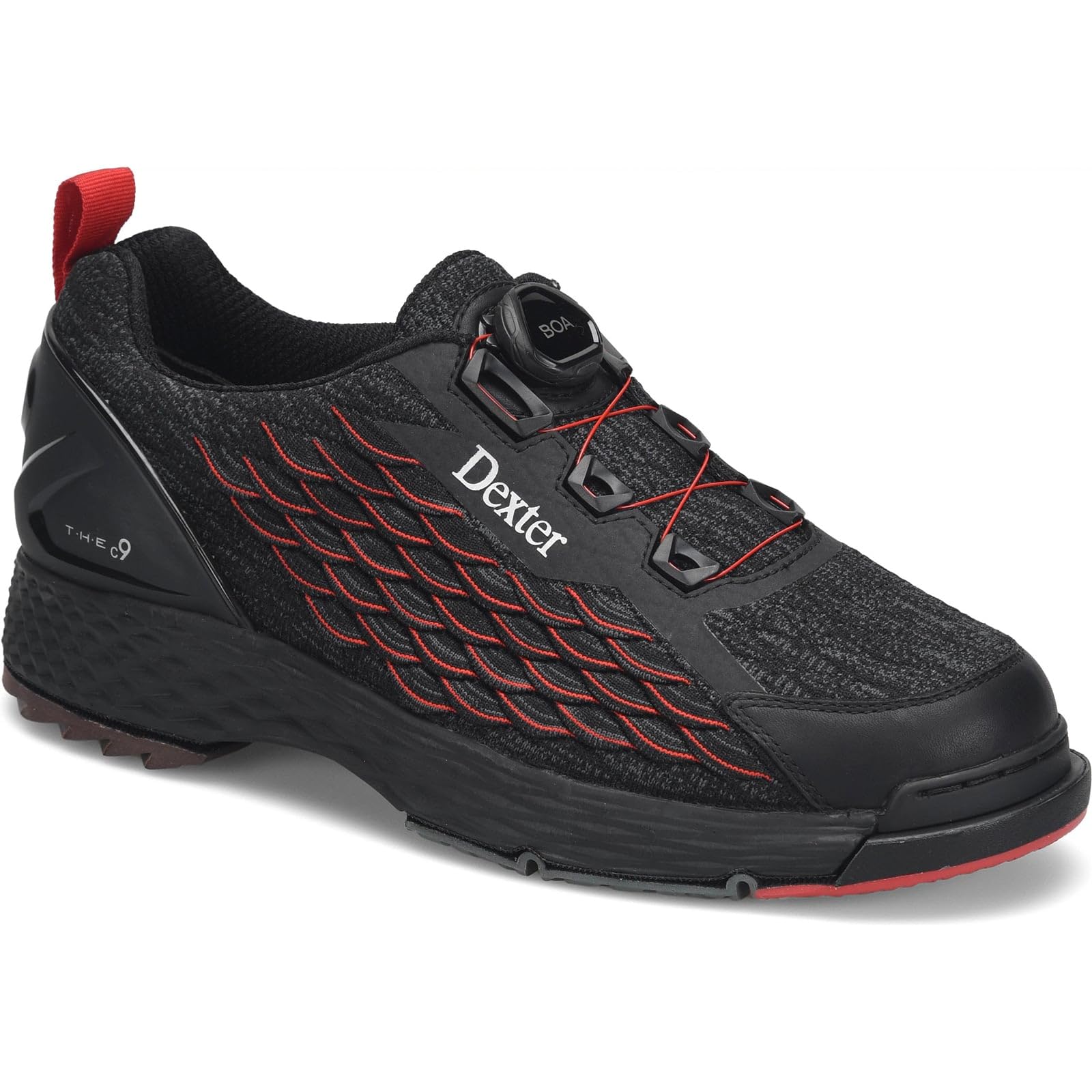 Dexter Men's THE C9 Knit BOA Bowling Shoes - Available in Medium and Wide Width - Interchangeable Slide Soles and Heels - Made for Both Left and Right Handed Bowlers