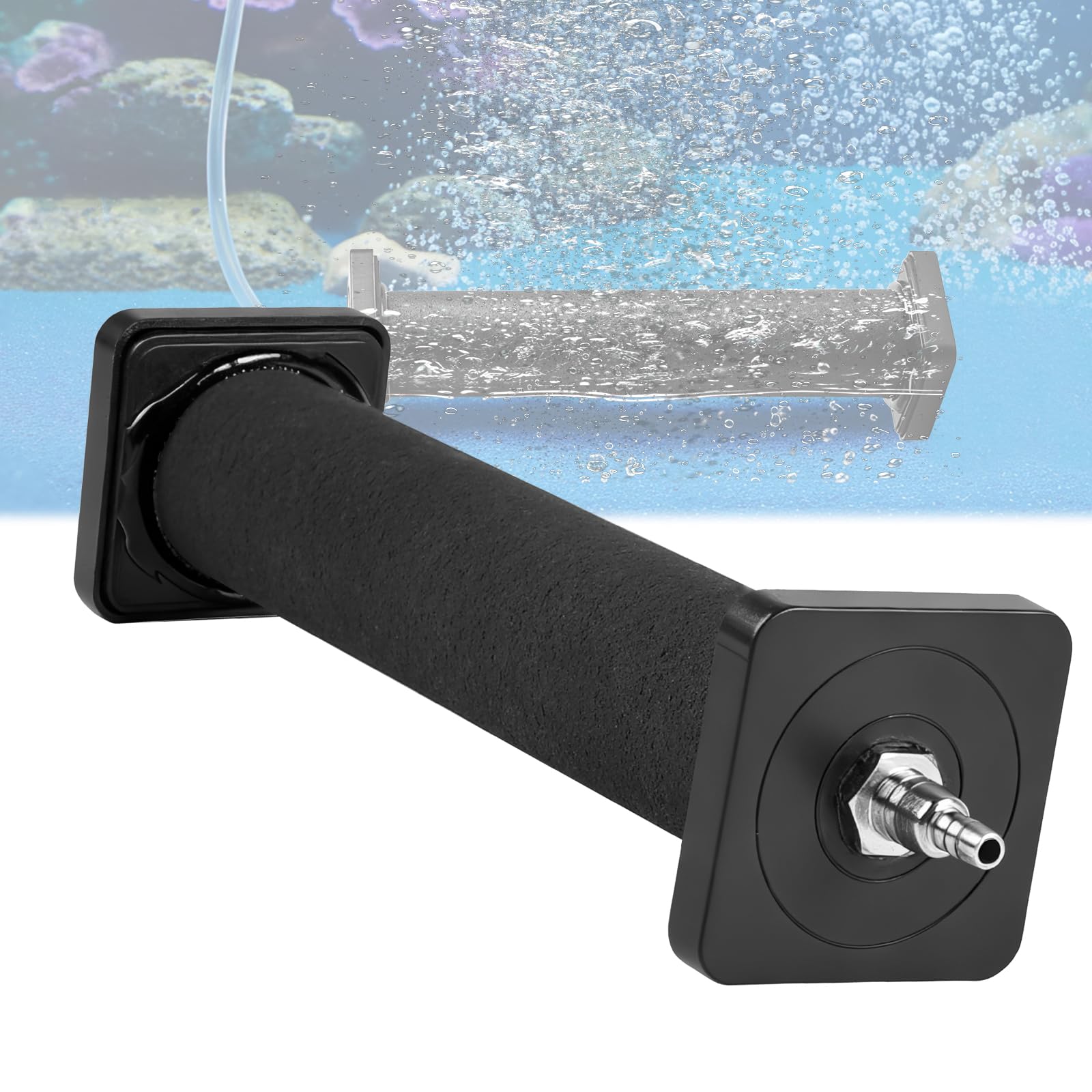 Sprudelstein für Aquarium Groß 20 cm, Aquarium Luftstein Lang, Luftstein Teich Groß, Teichbelüfter Zubehör für Gelösten Sauerstoff, für Teichgarten-Kreislaufsysteme und Große Fischbecken