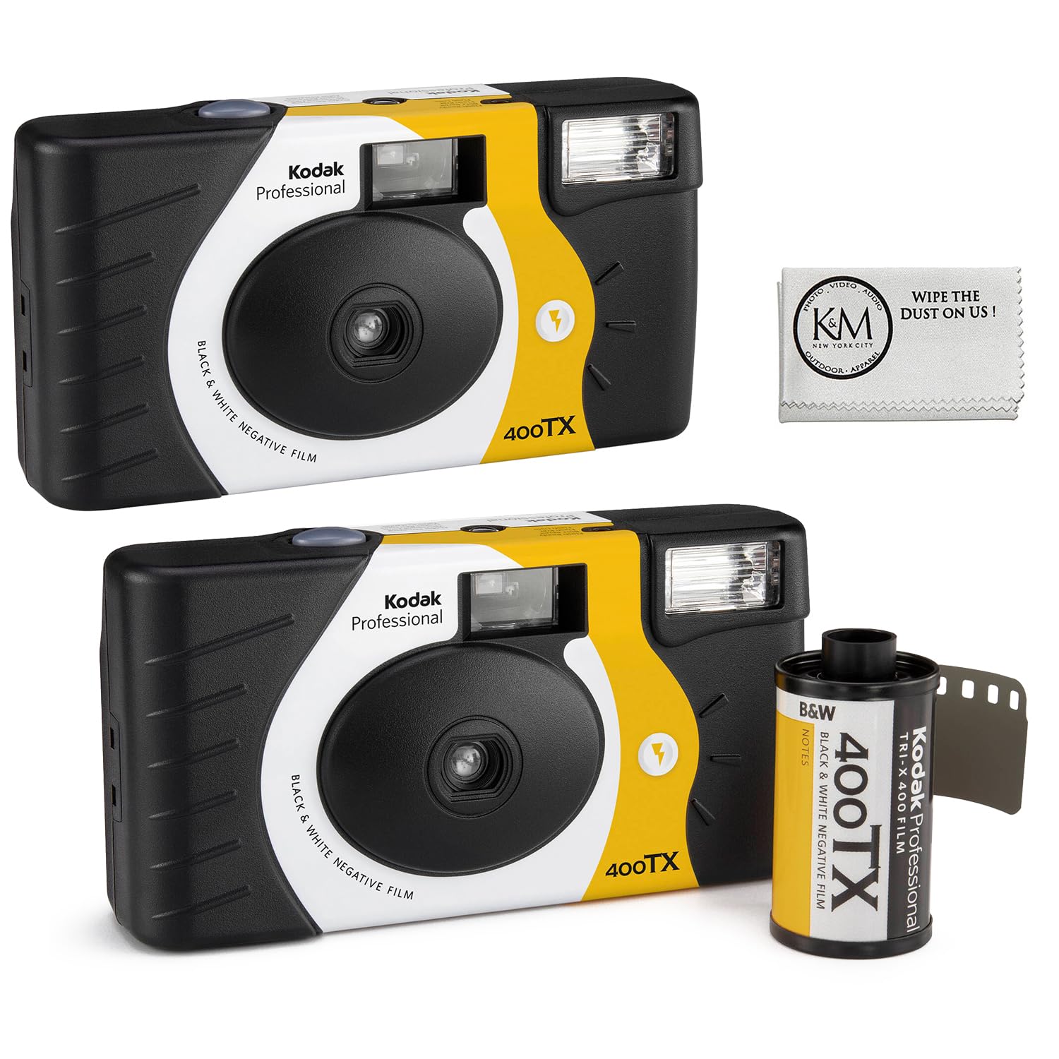 2 Pack of Kodak Tri-X 400 B&W Single-Use Flash Camera (54 Exposures Total)-image-9