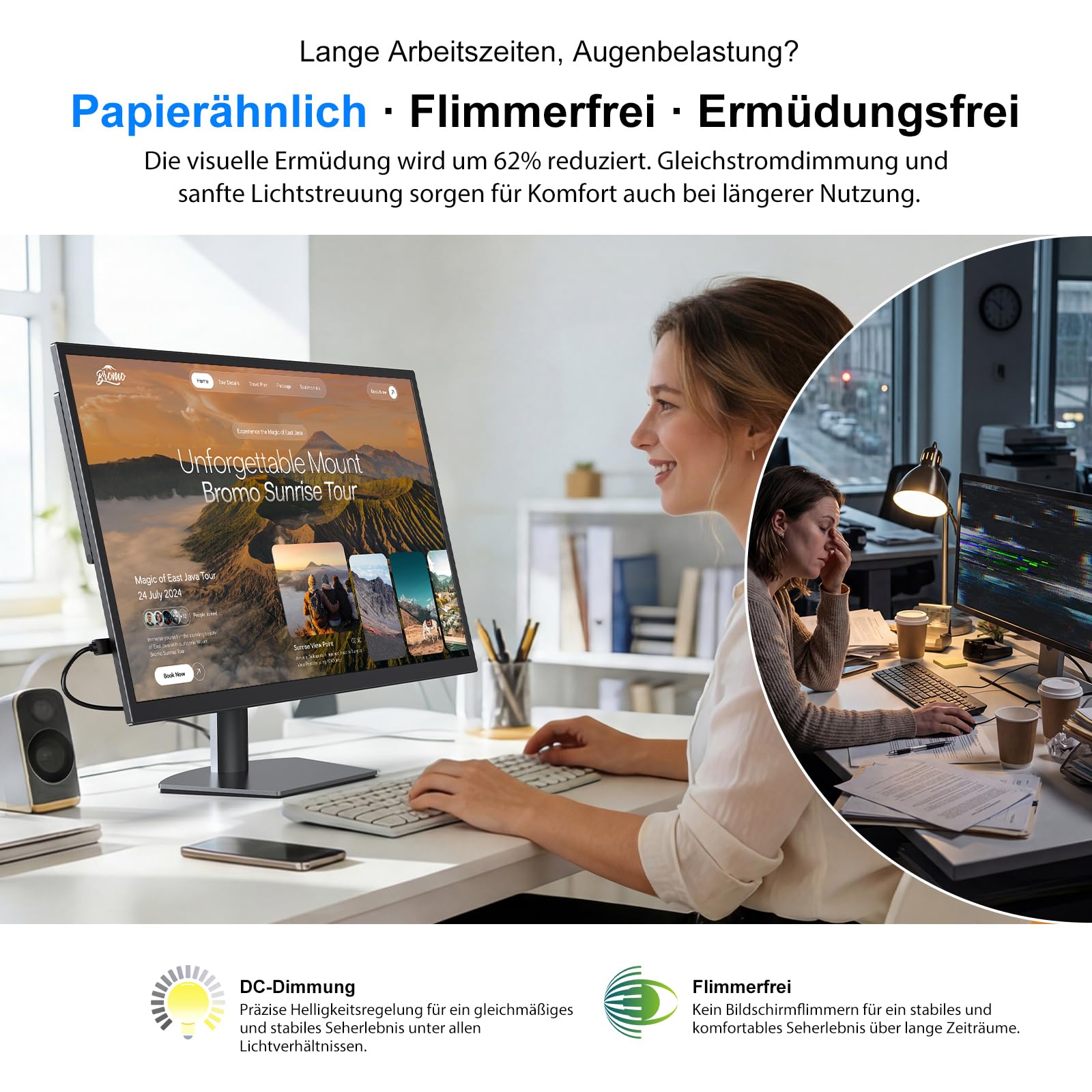 UPERFECT NxtLED Portable Monitor 18,5" 120Hz 145% sRGB 600 Nits 2000:1