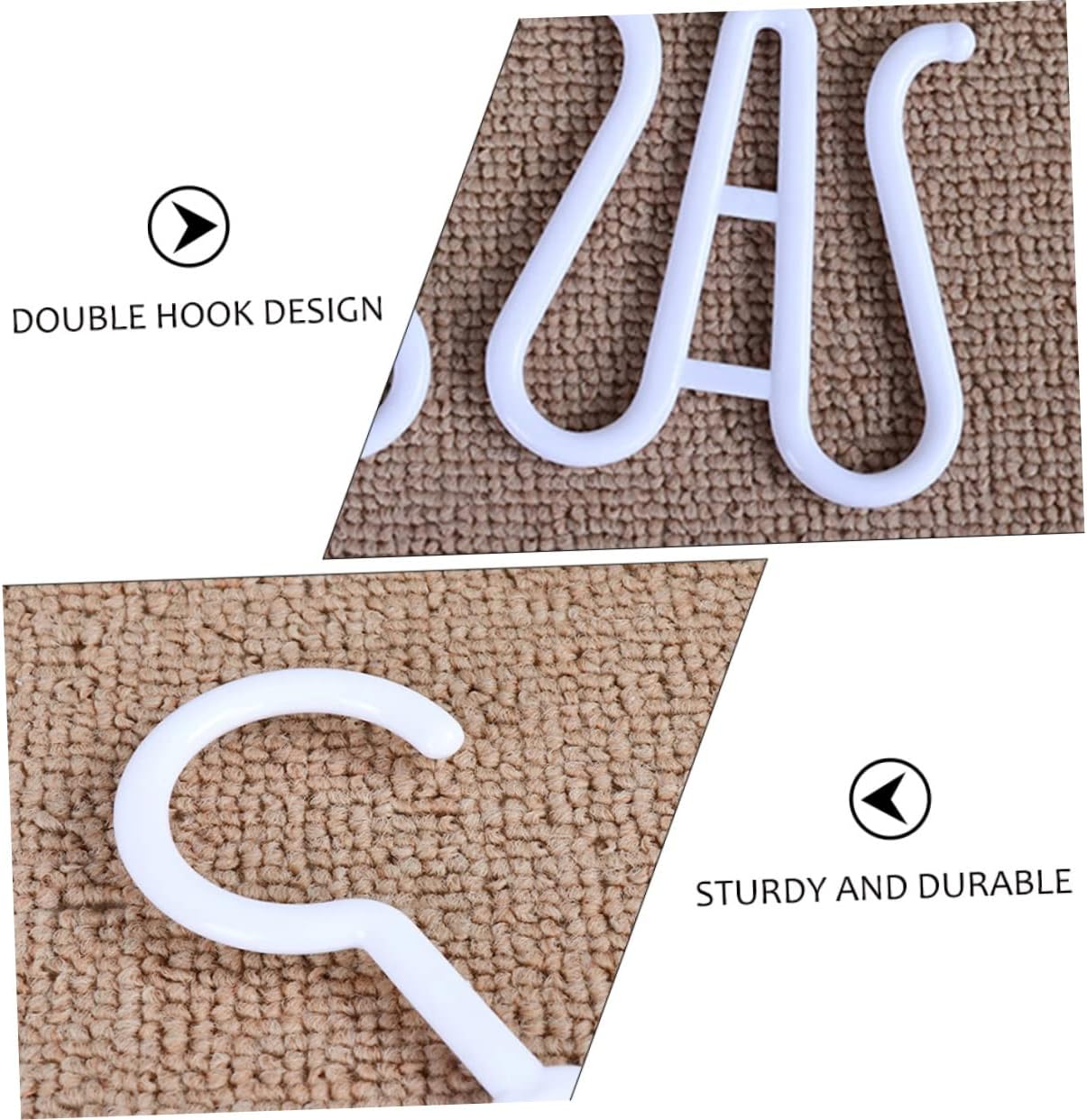 PRETYZOOM 20pcs Shoe Hanging Hooks Organizer Closet Storage Entryway Shoe Rack Drying Racks