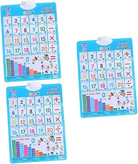 3pcs early education audio wall chart puzzle toys children toys children's toys interactive poster toddler playset learning chart Electronic poster Kids Learning Poster vocalize
