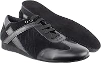 Very Fine Men's Icarus Practice Dance Sneakers - Suede Sole, Arch Support for Ballroom Latin Salsa Dancing