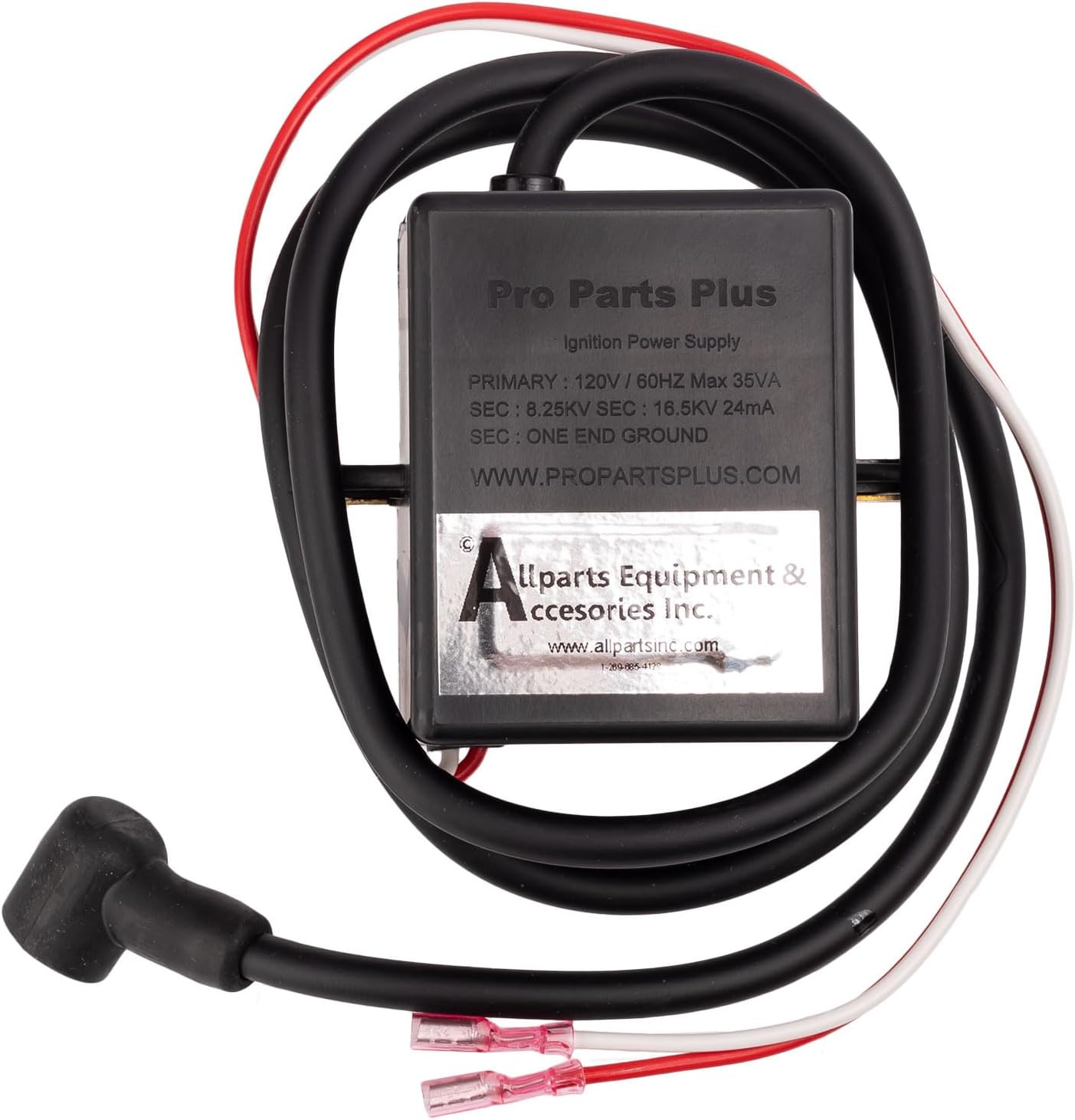 102482-01 OEM Replacement France 120 Volt Ignition Transformer with 24 Inch Spark Plug Leads and 16 Inch Power Leads for Desa, Reddy Heater, and Other Major Brands of Heaters