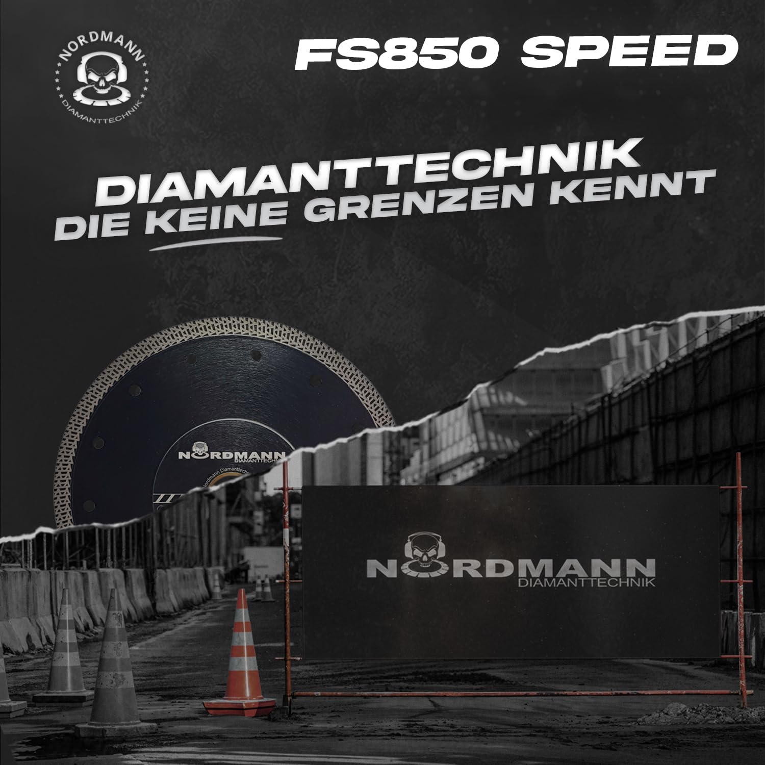 Diamant Trennscheibe FS-850 speed - 200 x 25,4 mm, Diamantscheibe für Stein, Granit, Keramik, Ziegel, Fliesen-Scheibe mit hoher Schnittgeschwindigkeit