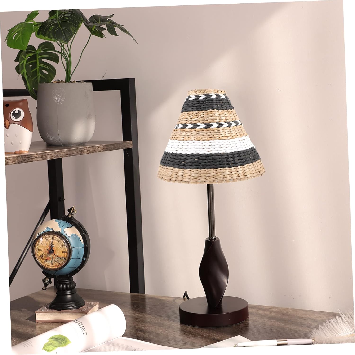 Homoyoyo Light Covers for Ceiling Lamp Small Paper Lampshade Easy Install Vintage Lampshades