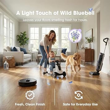 Deep Cleaning&Deodorizing Solution, Compatible with ECOVACS, Tineco, roborock, DREAME, Eufy Floor Washers&Robotic Vacuum Cleaners, TUV Rheinland Certification, Pet Friendly