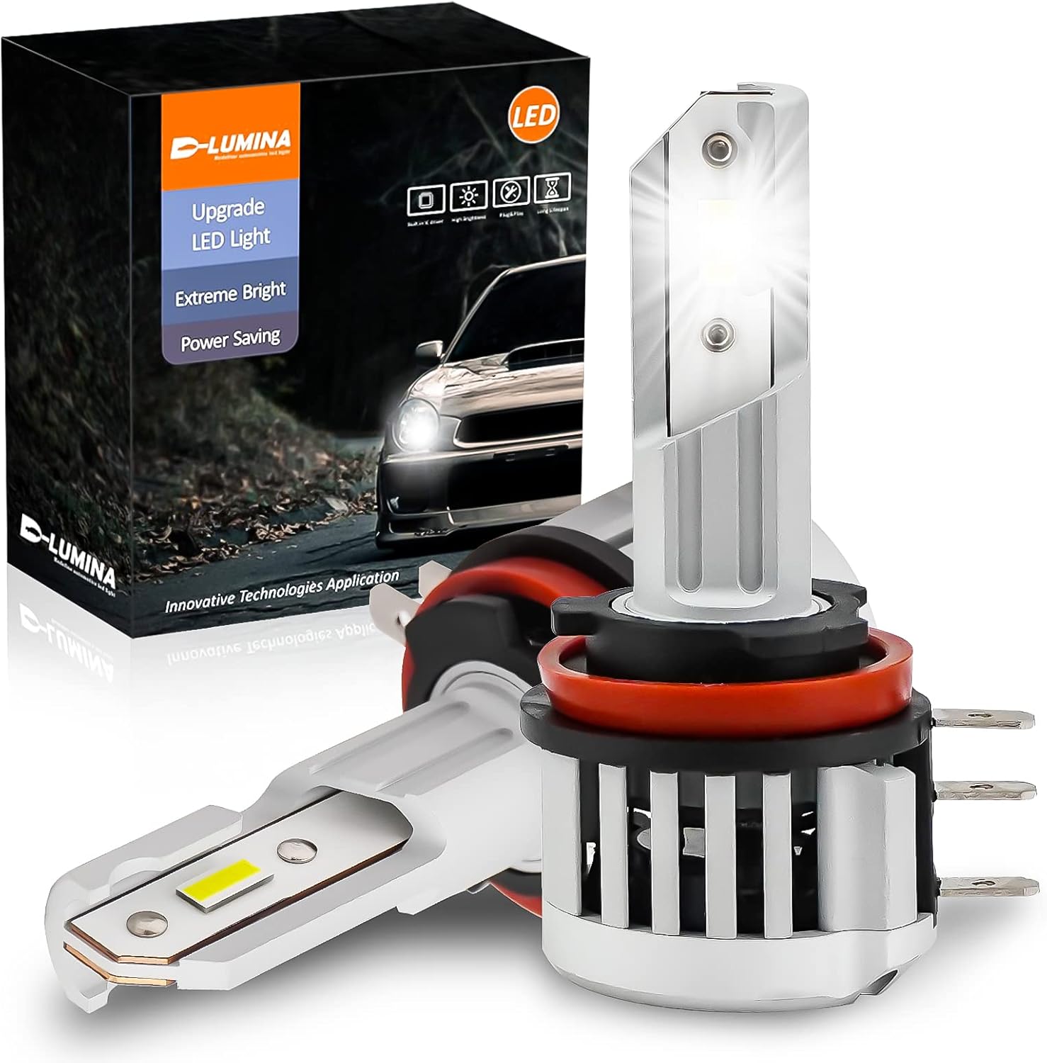 DLumina H15 LED Headlight Bulbs,80W 12000LM 6500K Lighting High Beam